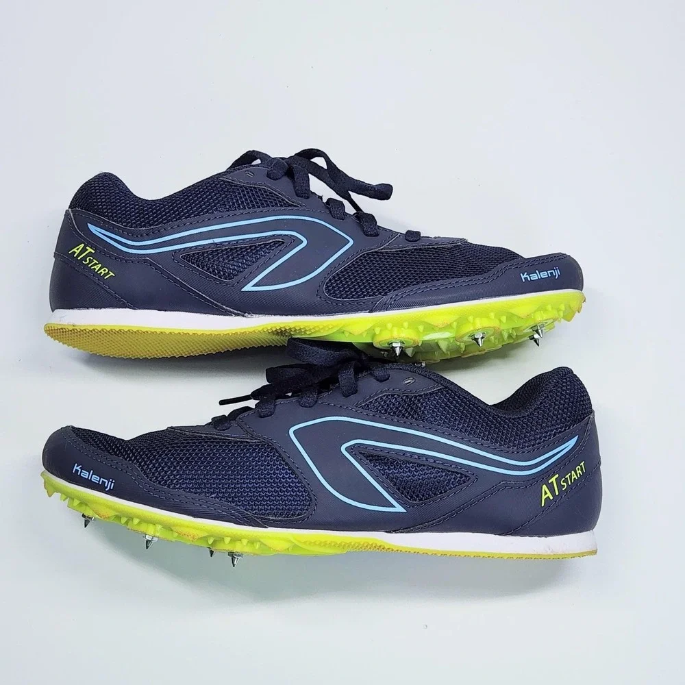 Kalenji AT Start Shoes Womens Size 8 Navy Track Spikes Racing Athletic